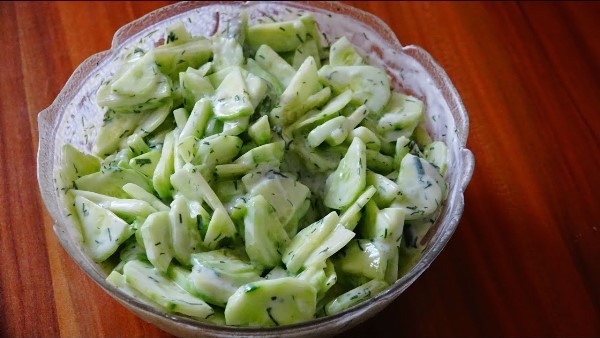 Огуречный салат для похудения